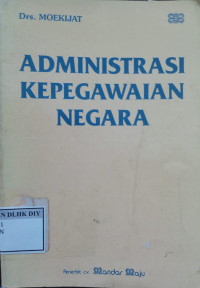 Image of Administrasi Kepegawaian Negara