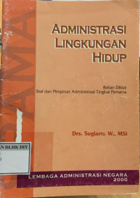 Image of ADMINNISTRASI LINGKUNGAN HIDUP