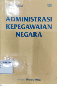 Image of ADMNISTRASI KEPEGAWAIAN NEGARA