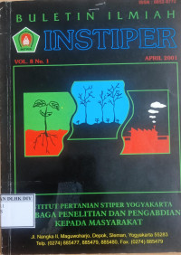 Image of BULETIN ILMIAH INSTIPER VOLUME 8 NO. 1