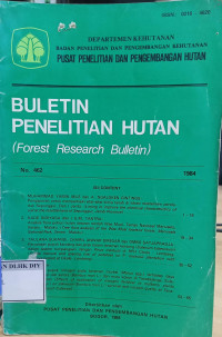 Image of BULETIN PENELITIAN HUTAN (Forest Research Bulletin)