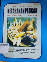 Image of bulletin ketahanan pangan
