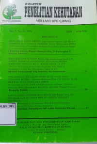Image of BULLETIN PENELITIAN KEHUTANAN VOL. 5 NO. 1 2001