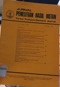 Image of JURNAL PENELITIAN HASIL HUTAN
