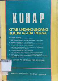 Image of KUHAP KITAB UNDANG-UNDANG HUKUM ACARA PIDANA