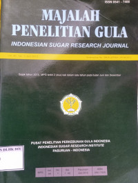 Image of MAJALAH PENELITIAN GULA VOLUME 48 NO.01