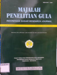 Image of MAJALAH PENELITIAN GULA VOLUME 49