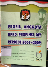 Image of PROFIL ANGGOTA DPRD PROVINSI DIY PERIODE 2004-2009