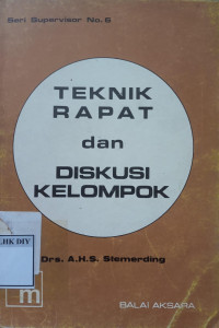 Image of TEKNIK RAPAT DAN DISKUSI KELOMPOK