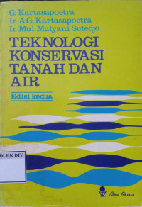 Image of TEKNOLOGI KONSERVASI TANAH DAN AIR